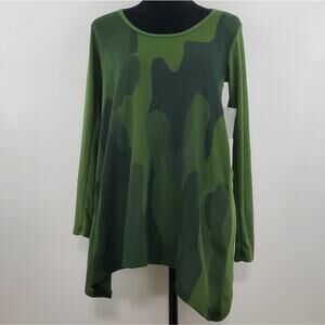 Go Couture Camo Tunic Sweater